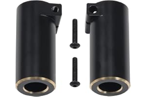 COOWOO Rear Axle Lockout Adapters Upgrade Parts for 1/10 SCX10 RC Trucks - Set of 2, Made of Brass, Precision CNC Machined, Enhanced Stability, Durability, and Traction