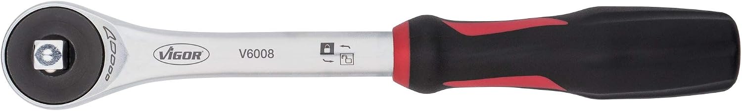 Vigor V6008 360° Rotary Handle Reversible Ratchet, Multicolor - Image 3