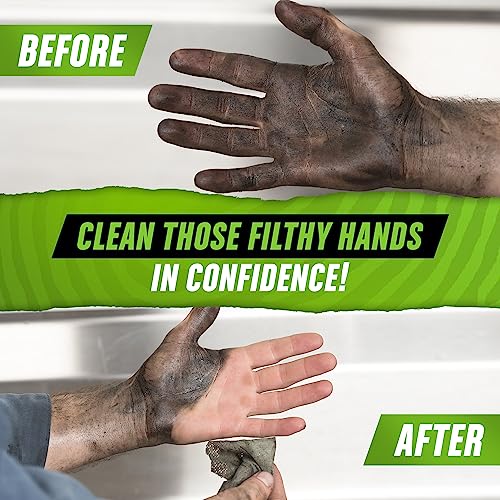 Grip Clean Heavy Duty Cleaning Wipes, Hands, Tool, & Surfaces, Waterless, Auto Mechanics & Tool