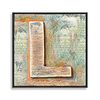 Framed Canvas Wall Art Alphabet Canvas Prints Home Artwork Decoration for Living Room,Bedroom - 16x16 inches