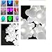 HOSL Mini Led Balloon Lights 60PCS Small Lantern Lights for Balloons, Paper Lanterns, Craft, Halloween, Wedding, Party Decorations String Lights Battery Operated (White, Non-Blinking)