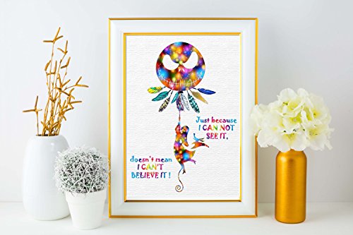 Uhomate-Jack-and-Sally-Nightmare-Before-Christams-Home-Canvas-Prints-Wall-Art-Inspirational-Quotes-Wall-Decor-Living-Room-Bedroom-Bathroom-Artwork-C010-8X10