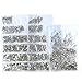 4574pcs Nail Art Rhinestones Clear Nail Crystal Flat Back Circular Glass Studs Stones for 3D Nails Art Decorations Manicure Tools（1.3mm - 4.8mm) (Crystal Clear)