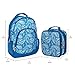 Reinforced Water Resistant School Backpack and Insulated Lunch Bag Set-Vintage Blue Paisley
