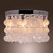 LightInTheBox Modern White Shell + Crystal Home Ceiling Light Fixture Flush Mount, Pendant Light Chandeliers Lighting for Bedroom, Living Room