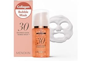 MENOKIN 30 Seconds Quick Bubble Mask [LIFT] - [Collagen] & Niacinamide in Micro-bubbles for Anti Aging, Boost Elasticity, Fine Lines, Korean Glass Skin Care Essential, 50 Uses, 2.36 fl.oz