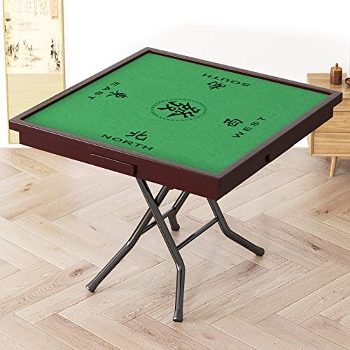スクエア4 プレイヤーフォールディングカードゲームテーブル 携帯性 折りたたみ 麻雀テーブル X 大きな 麻雀ゲームテーブル 用 中国語 アメリカ麻雀 麻雀牌は含まれていません A 85x85x75cm 33x33x30inch Constructioncapitalmanagement Com