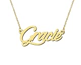 Aoloshow Necklace with Name Gracie Stainless Steel