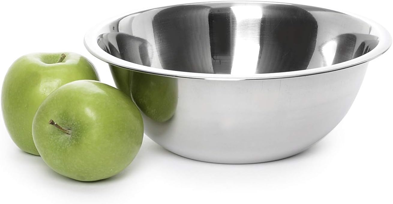 WhopperIndia Heavy Duty Stainless Steel Quality Mixing Bowls for Baking Cooking Mixing and Serving 10.16 cm