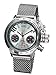 Konigswerk Mens Designer Watch Chronograph Big Face Silver Tone Mesh Bracelet AQ100121G