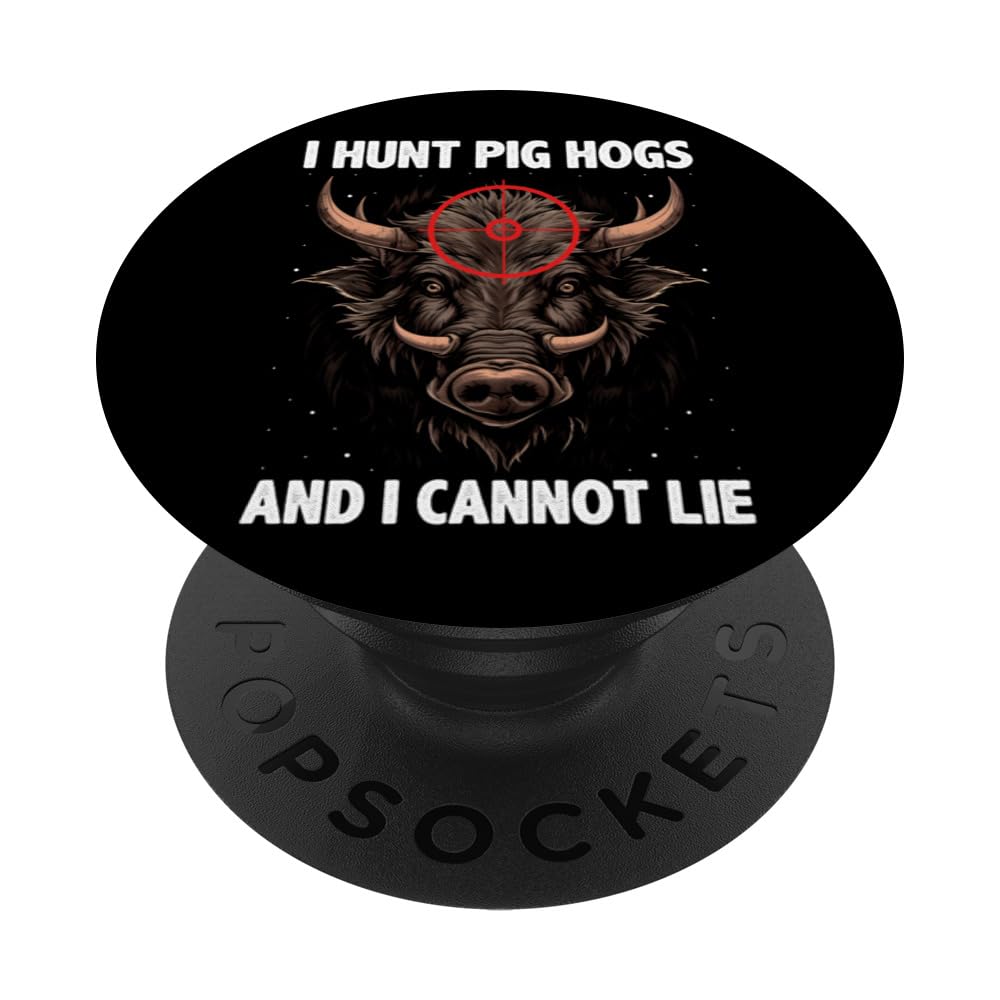 Hog Removal Technician Quote for Wild Hog Hunting PopSockets Swappable PopGrip — image 1