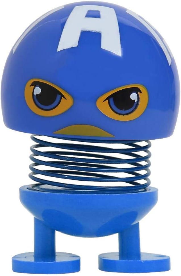 INNOVATIVE PRODUCTS Marvel/Avengers Captain America Bobble Head with Stand and Mobile Holder for Car Dashboard, Office Desk or Table Top with Box