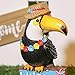 Teresa's Collections 10.2” Toucan Welcome Sign Garden Statue,Solar Powered Garden Lights for Outdoor Patio Yard Decorations