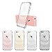 MOSNOVO iPhone 6S Plus Case/Clear iPhone 6 Plus Case, White Henna Mandala Floral Lace Printed Clear Design Transparent Plastic Back with TPU Bumper Protective Cover for iPhone 6 Plus/iPhone 6S Plus