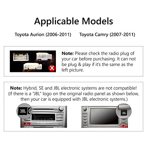 Eonon Car Stereo Audio Radio 8" Toyota Aurion Camry Android 7.1 Nougat in Dash Touch Screen Car GPS Navigation, Quad Core 16GB ROM with WiFi Bluetooth Head Unit-GA8164 - Thumbnail 2