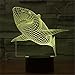 Unitake Illusion Table Desk Lamp 7 Colors LED for Home Bedroom Decoration Kids Birthday Gifts Shark