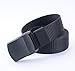 JasGood Mens Nylon 1.5in Width Adjustable Belt With Military Plastic Buckles,Black,120CM(47.2