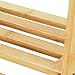 Ollieroo Natural Bamboo 4 Tier Bookcase, Multi-Functional Book Shelf Storage Rack, Plants Stand Display Shelf