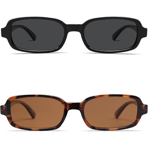 Amazon.com: VANLINKER Retro Semi Oval Polarized Sunglasses  display picture 3