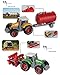 AITING Metal Die Cast Farm Tractor Cars Toys Play Vehicle Set - Disc Plow, Water Tank, Wagon, Dump Trailer
