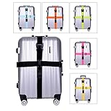 BlueCosto Long Cross Luggage Straps Suitcase Belts Travel Tags Accessories