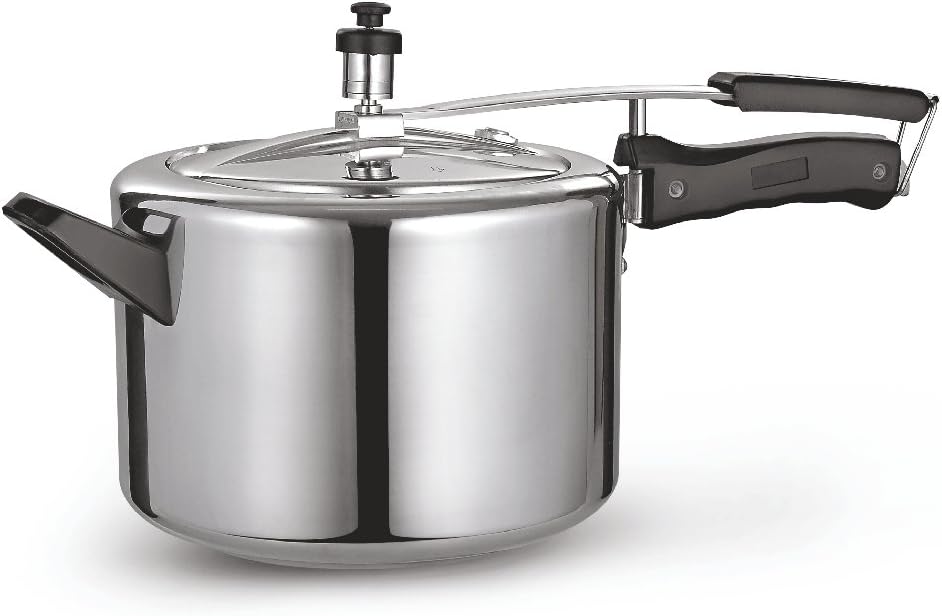 Sunflame Induction Base Inner Lid Aluminium Pressure Cooker, 5 Litres/425ml, Silver