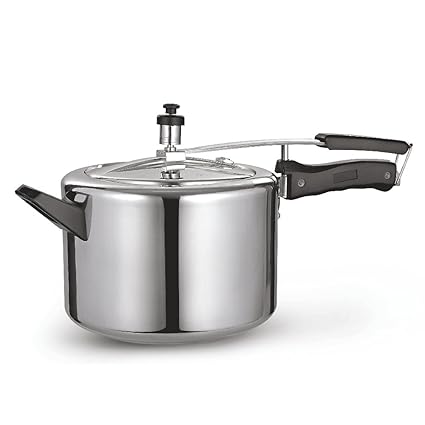 Sunflame Induction Base Inner Lid Aluminium Pressure Cooker, 5 Litres/425ml, Silver