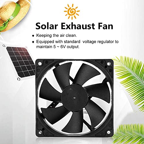 Solar Panel Exhaust Fan, Outdoor IP65 Waterproof Solar Exhaust Fan