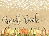 Guest Book: Wedding, Bridal Shower, Baby Shower, Anniversary or Birthday Party - Rustic Pumpkin Burl by Rustic Moments