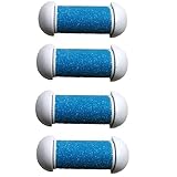 Refill 4 Roller Value Pack for Dazzler Beauty Brand Electric Callus Remover – Electronic Foot File Replacement Heads – Regular & Extra Coarse – Dead Hard Skin Eliminator – Perfect for Sharing