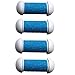 Refill 4 Roller Value Pack for Dazzler Beauty Brand Electric Callus Remover – Electronic Foot File Replacement Heads – Regular & Extra Coarse – Dead Hard Skin Eliminator – Perfect for Sharing