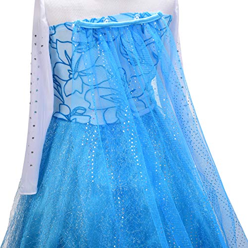 Dressy-Daisy-Girls-Ice-Princess-Dress-Costume-Birthday-Halloween-Christmas-Fancy-Party-Outfit