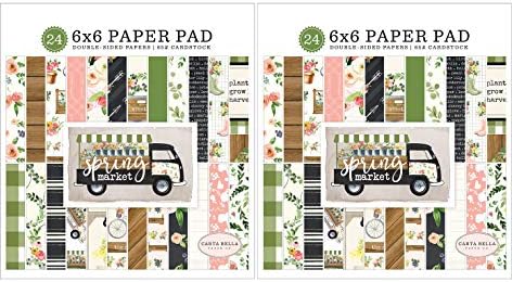Carta Bella Paper Company Spring Market 6x6 Paper Pad (Twо Pаck)