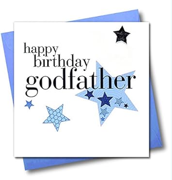 Claire Giles Hearts And Stars Happy Birthday Godfather Card Amazon Ca Electronics