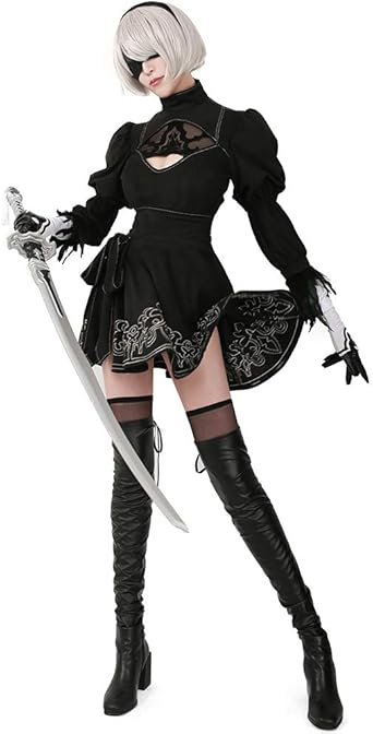 B Cosplay Costume Leotard Skirt 