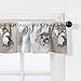Bedtime Originals Little Rascals Forest Animals Window Valance, Gray/White