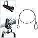 Safety Cable for Disco Lights, Stainless Steel Safety Cables 132lb Load Capacity total 73cm / 28.7 inch Security Rope wire For Stage Lighting，6-pack