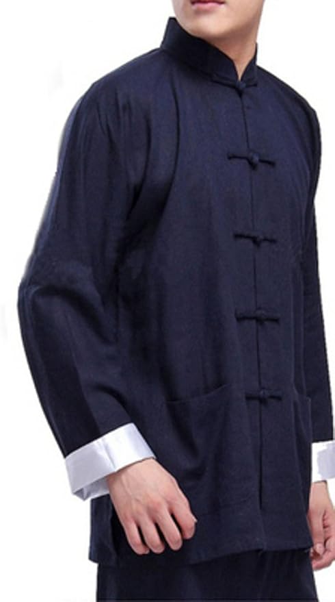 Amazon ルイスロウ Louis Roe 太極拳服 カンフー道着 上下セット Navy Xl ルイスロウ Louis Roe 古武術