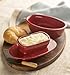 Butter Bay American Made Butter Keeper Butter Dish, Made in USA, Pomegranate