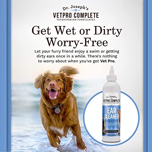 VetPro Complete Dog Ear Cleaner and Ear Infection Treatment Gentle