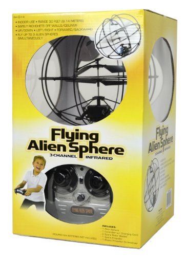 Excite Flying UFO Alien Sphere - 3 Channel Remote Controlled Infrared w/Controller