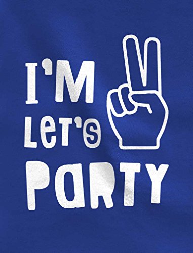 TeeStars - I'm Two Let's Party Cute 2nd Birthday Gift Toddler Jersey T-Shirt 2T Blue