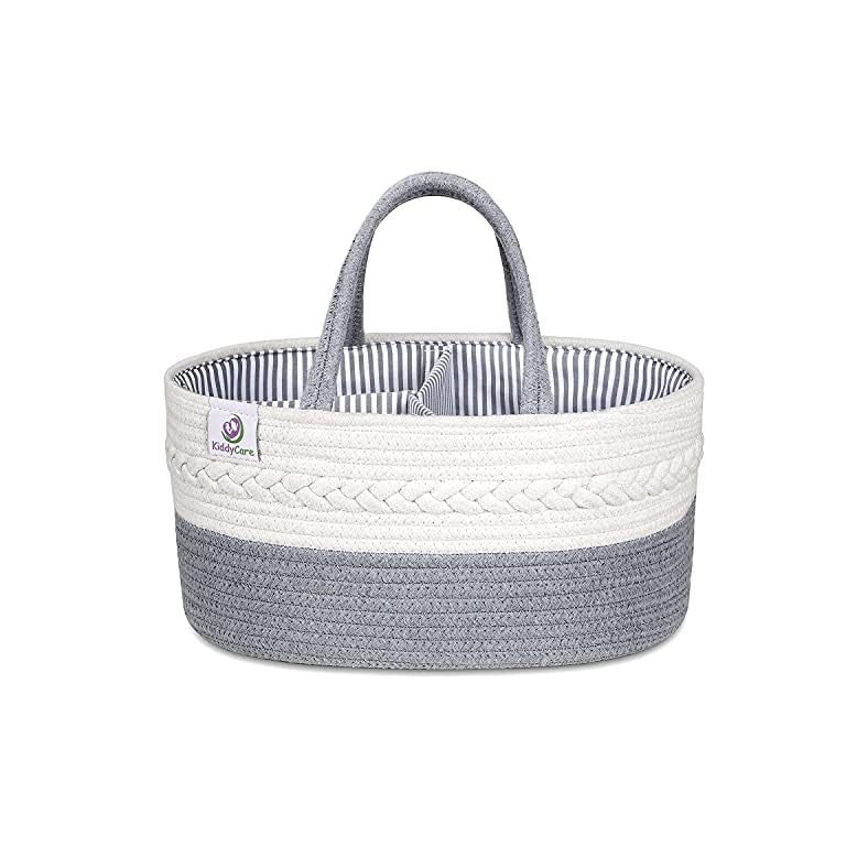 KiddyCare Diaper Caddy Organiser Grey Regular Size KiddyCare Diaper Caddy Organiser Grey Regular Size