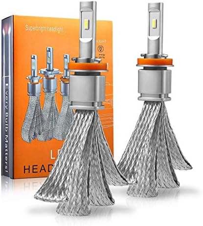 LED Headlights Conversion Kit, H11 H8 H9 All-in-One LED Headlight Bulbs 56W 6000LM Cool White 6000K High Beam/Low Beam Lamp LED Headlight Kit-3 Yr Warranty