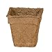 Plantable Seed-starter CowPots, Garden Pots For Healthier Plants, Made With Renewable Energy, 3 Inch Square Pots (Pack of 12)