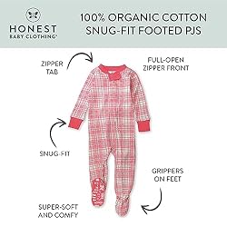 HonestBaby Non-Slip Footed Pajamas One-Piece