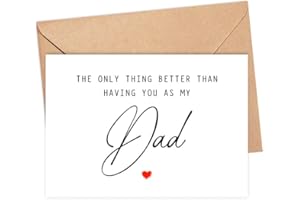 DIANDDESIGNGIFT The Only Thing Better Than Having You As My Dad ...Is Our Baby Having You For A Papa - Pregnancy Announcement Greeting Card - Dad Card - We're Pregnant Card - Father's Day Gift