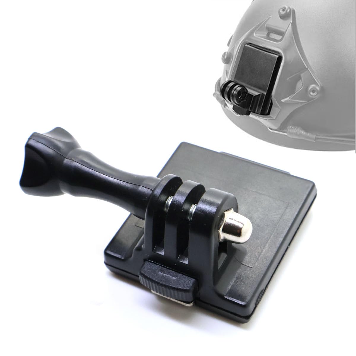 RALSPEC Tactical Fast Helmet Action Camera Mount Adapter Compatible with GoPro DJI Osmo Quick Release Attachment for Airsoft Military Helmets