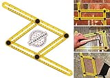 Improved Multi Angle Template Tool by JMG Outdoors Angle Measuring Ruler - Angle Finder / Angle Ruler for Craftsmen, Handymen, DIY-fers