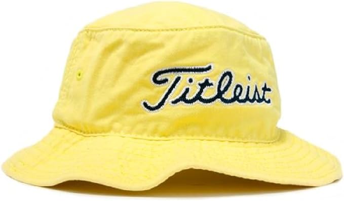 titleist yellow bucket hat